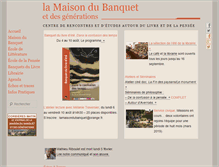 Tablet Screenshot of lamaisondubanquet.fr